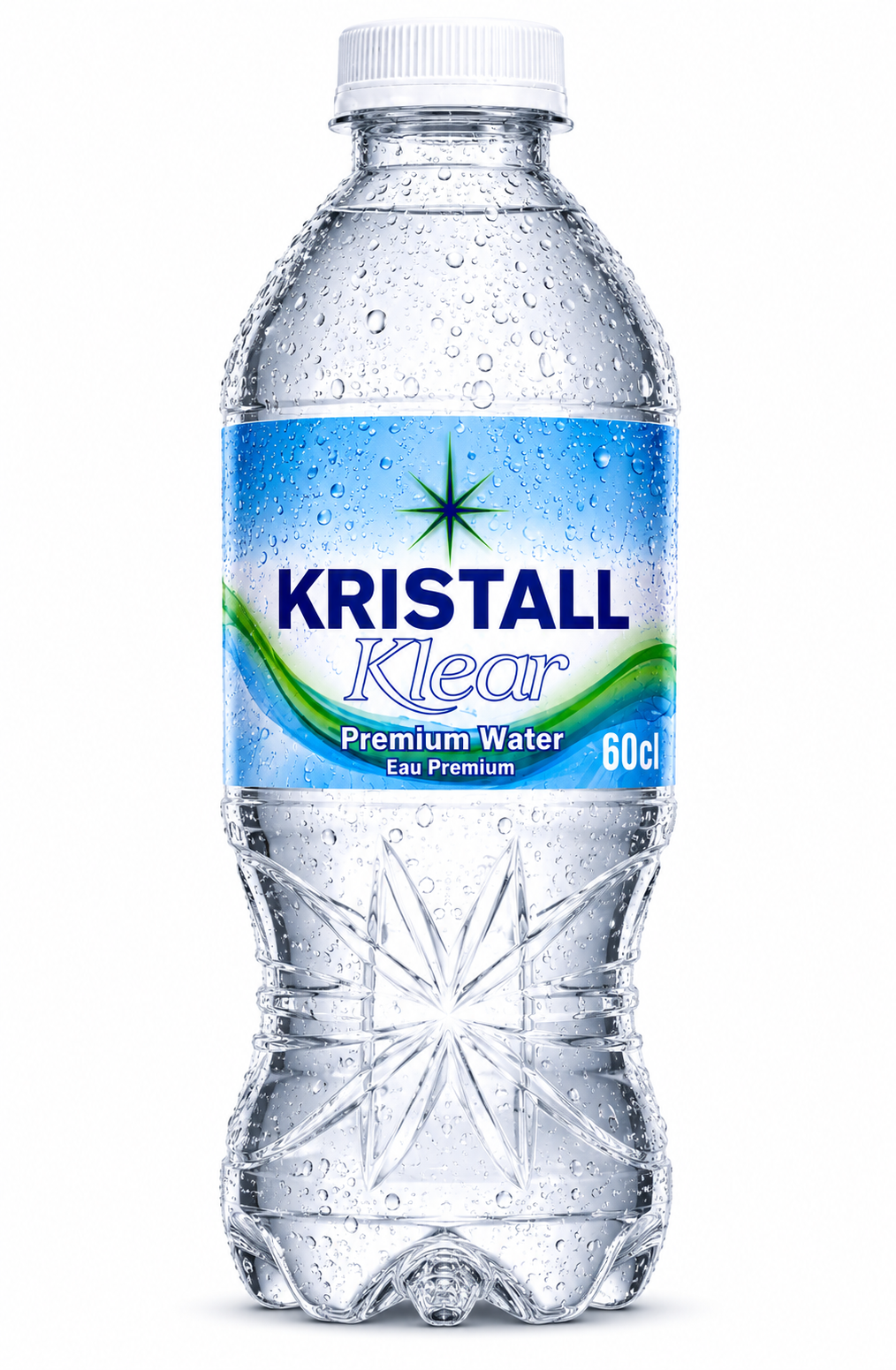 Kristall Klear Premium Water 60cl bottle.